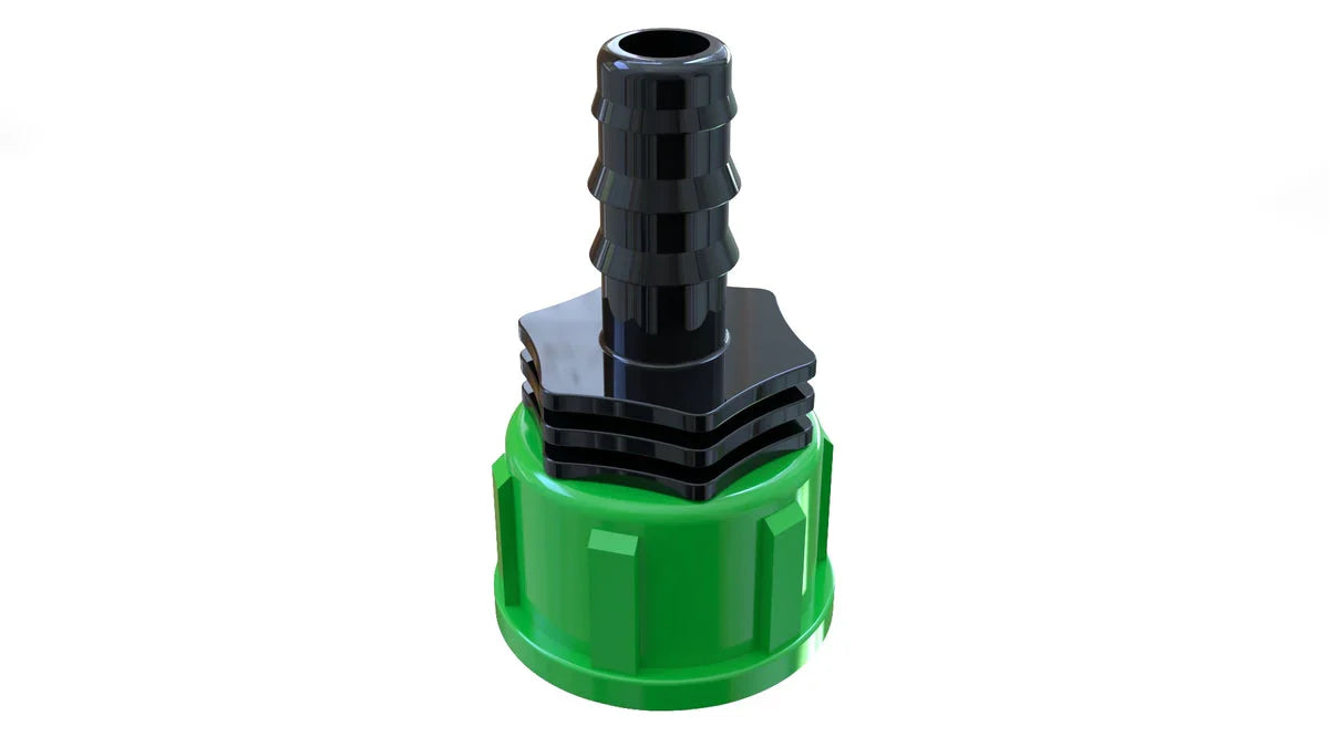 ALIEN Hydroponics Hosetail 16mm-3/4" Female Green - Midwest Grow LLC