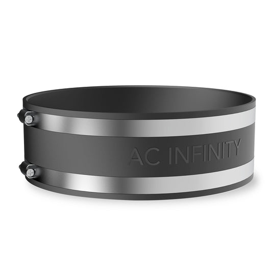 AC Infinity Noise Reduction Clamp, Duct Coupler with Stainless Steel Clamps, 8-Inch - Midwest Grow LLC
