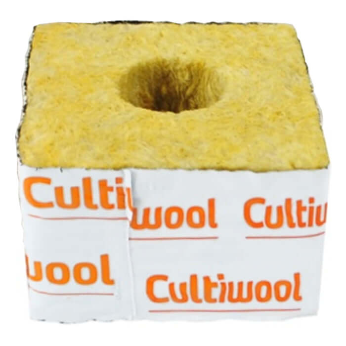 Cultiwool 4" x 4" x 2.5" Blocks of Cultilene Rockwool - Case of 216 - Midwest Grow LLC