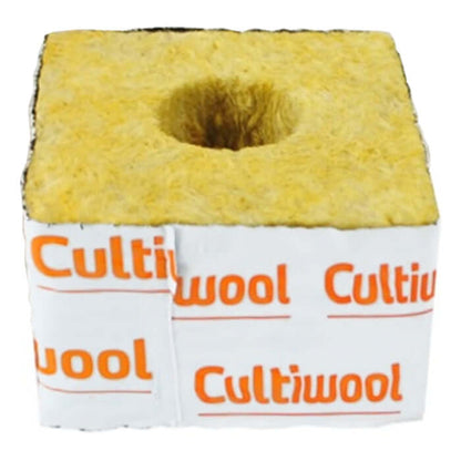 Cultiwool 4" x 4" x 2.5" Blocks of Cultilene Rockwool - Case of 216 - Midwest Grow LLC