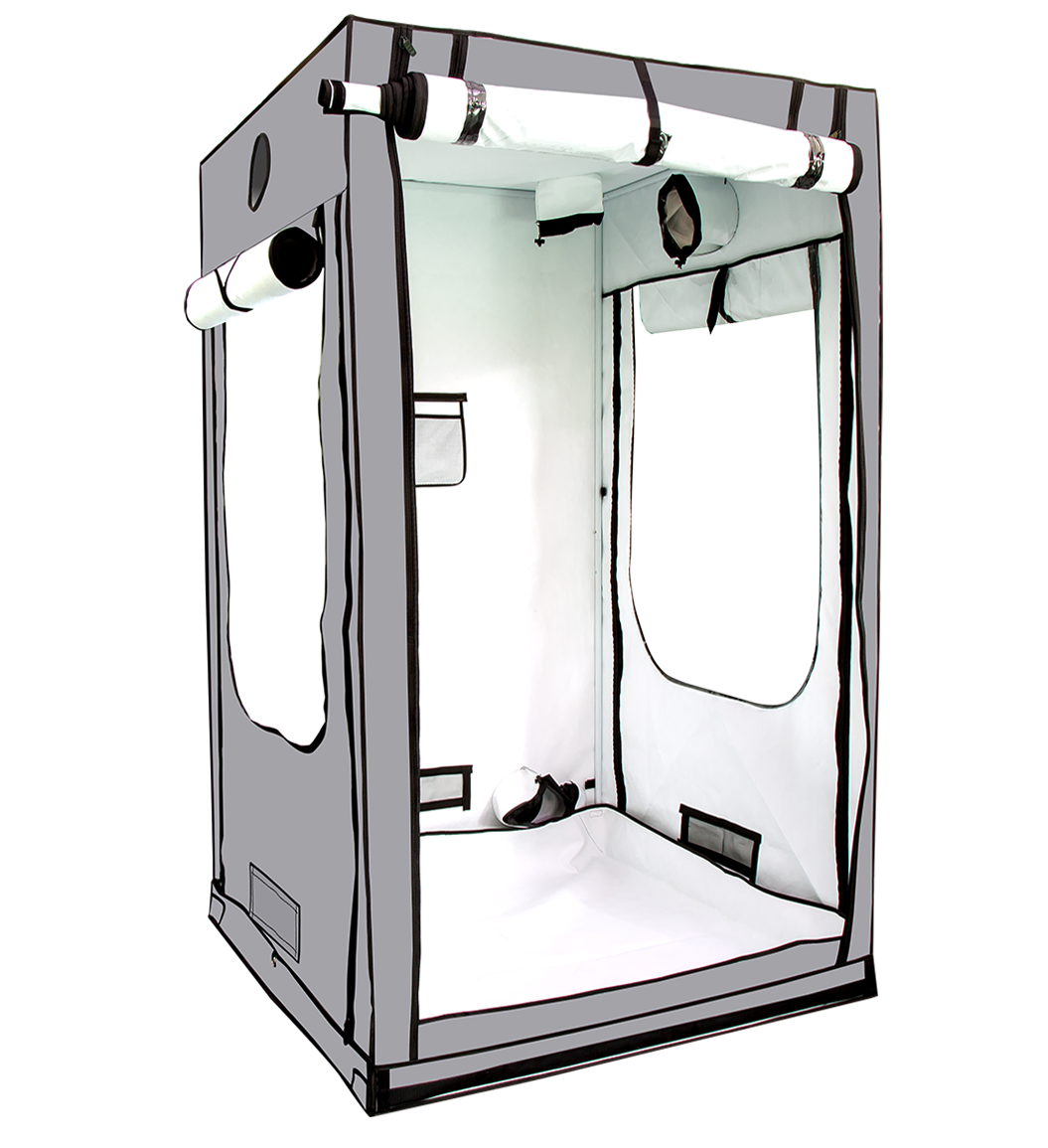 HighDroGro HDG44 4' x 4' x 6'5" (120cm x 120cm x 200cm) Indoor Grow Tent - Midwest Grow LLC