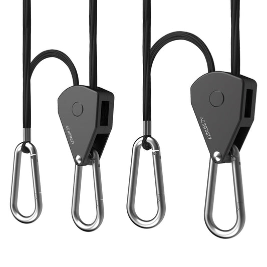 AC Infinity Heavy-Duty Adjustable Rope Clip Hanger, One Pair - Midwest Grow LLC