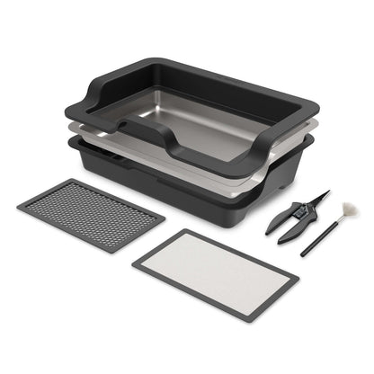AC Infinity Large Trim Tray System, 3-Tray & 2-Screen Kit, Interchangeable and Ergonomic Design - Midwest Grow LLC
