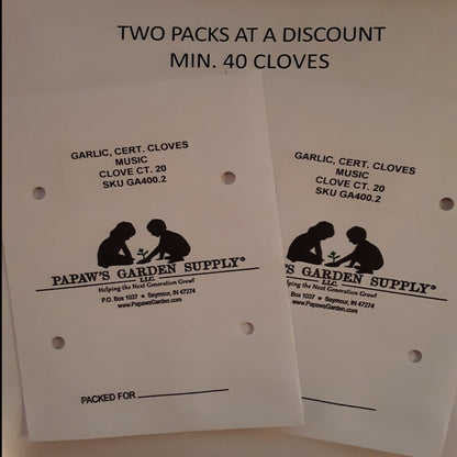 Music Certified Seed Garlic Cloves