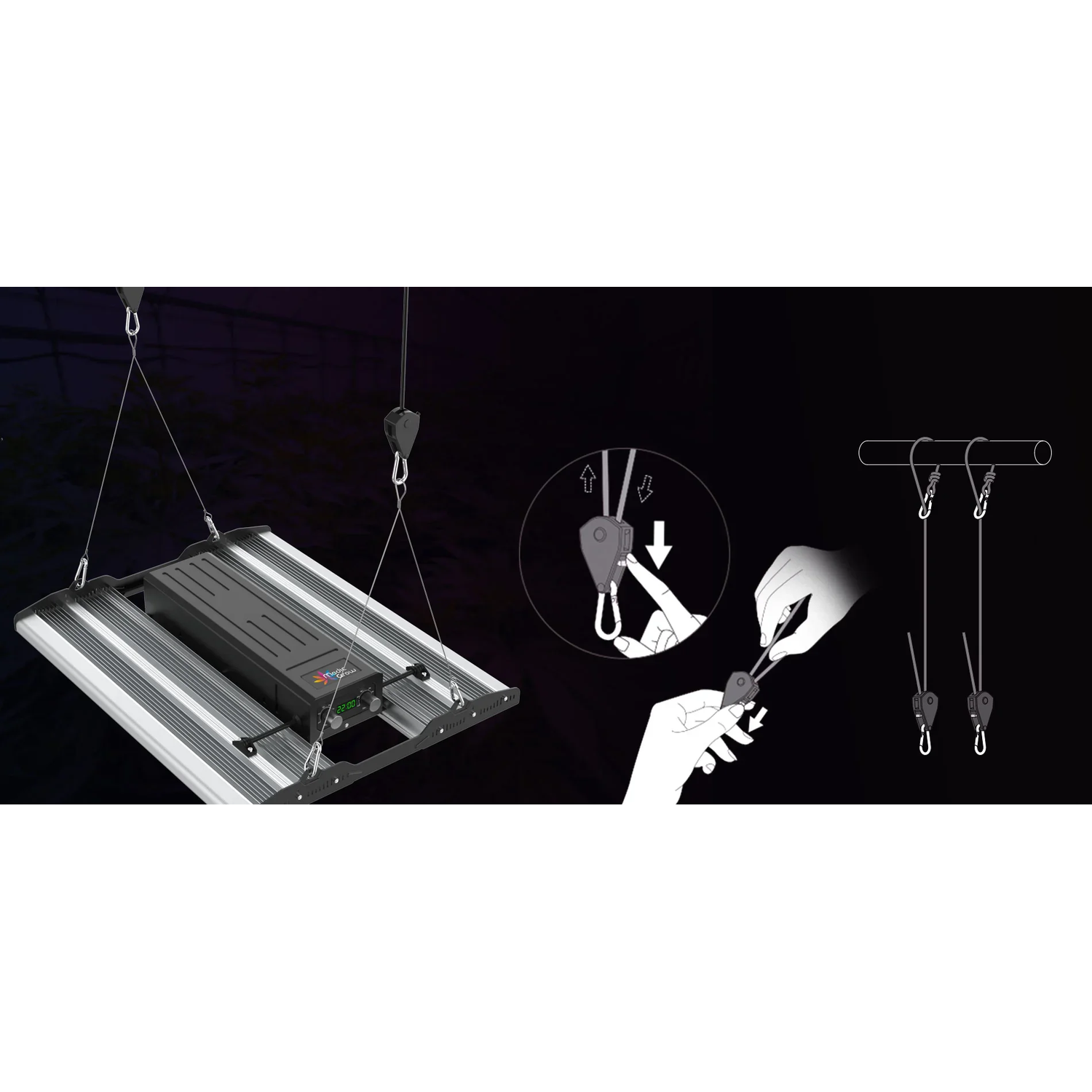 Medic Grow Mini Sun-2 320W Full Cycle LED Grow Light - Midwest Grow LLC