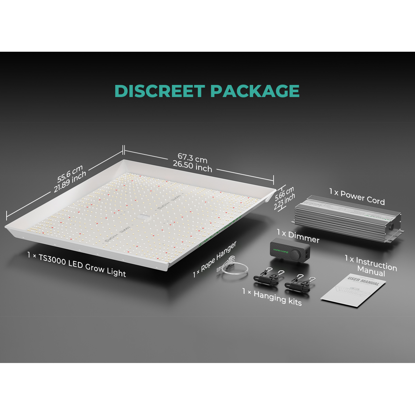 Mars Hydro TS 3000 450W Full Spectrum LED Grow Light - Midwest Grow LLC