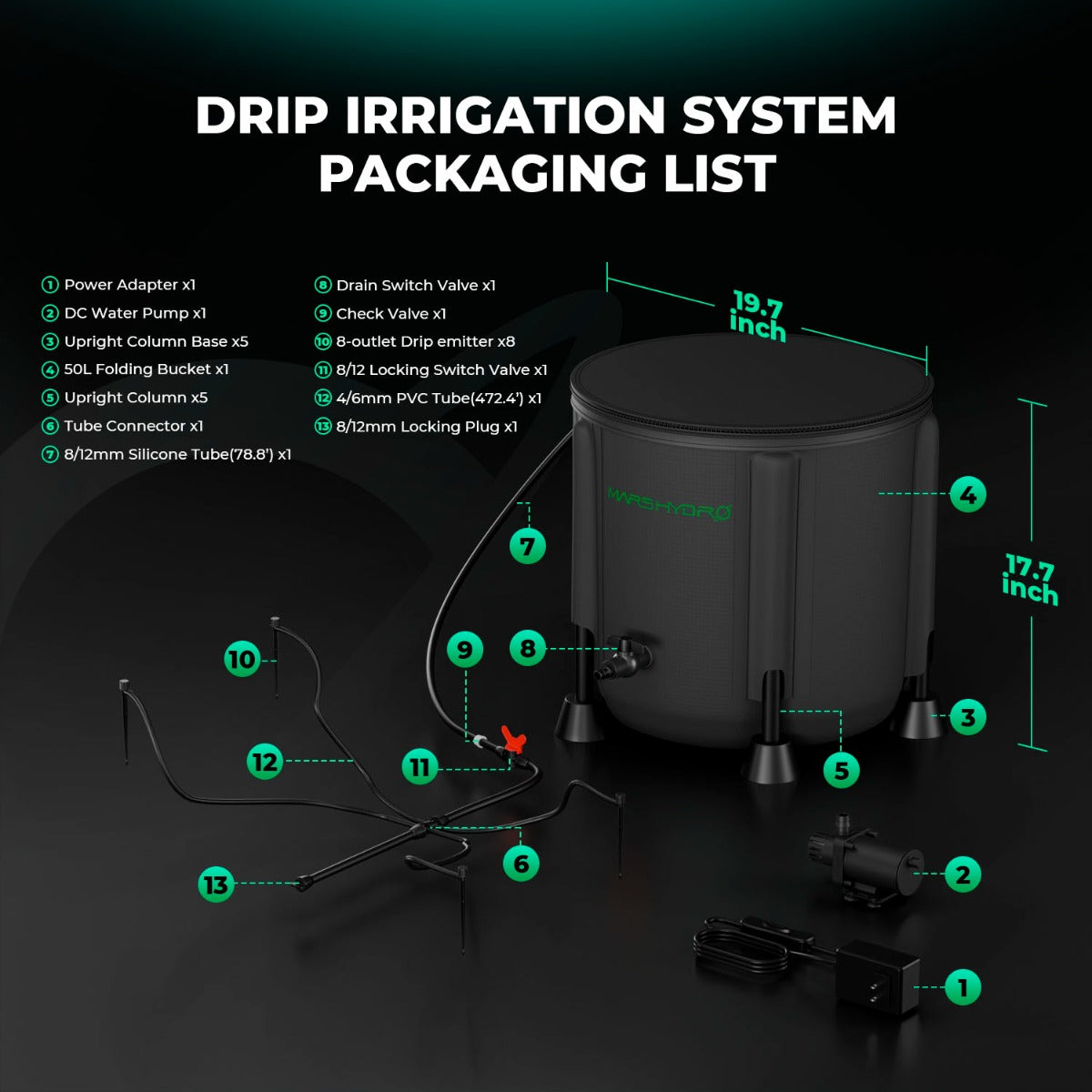 Mars Hydro Drip Irrigation Kit - Midwest Grow LLC