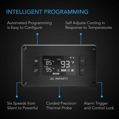 AC Infinity CONTROLLER 2, Intelligent Thermal Fan Controller, Single Zone - Midwest Grow LLC
