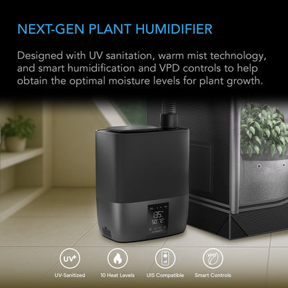 AC Infinity CLOUDFORGE T5, Environmental Plant Humidifier, 9L, Smart Controls, Targeted Vaporizing - Midwest Grow LLC