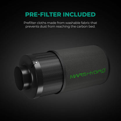 Mars Hydro 6" Inline Air Carbon Filter - Midwest Grow LLC