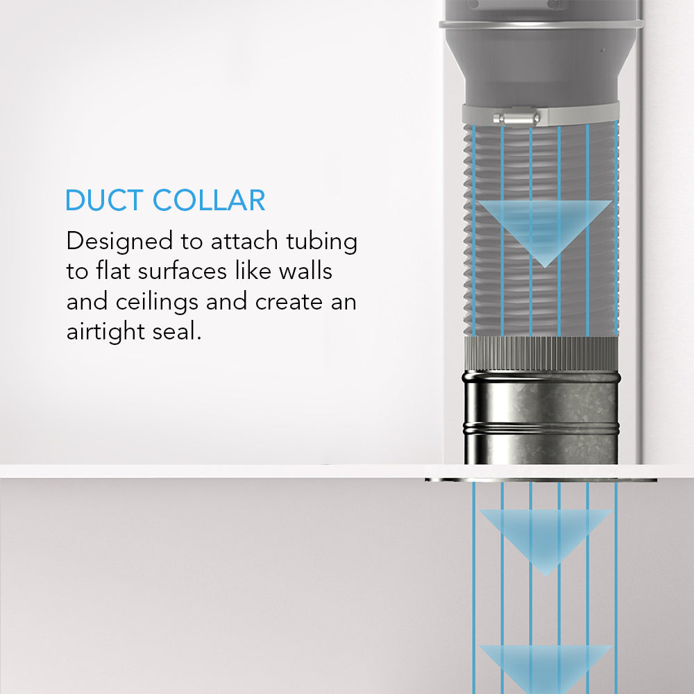 AC Infinity Ducting Collar, 6-Inch, Galvanized Steel - Midwest Grow LLC