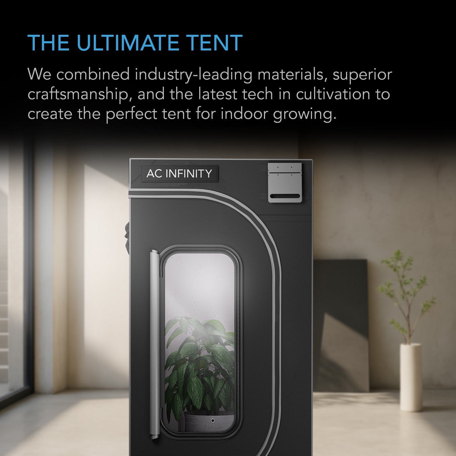 AC Infinity CLOUDLAB 866, Advance Grow Tent 5x5, 2000D Diamond Mylar Canvas, 60" x 60" x 80" - Midwest Grow LLC
