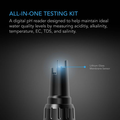 AC Infinity Hydroponic Meter PRO Kit, All-in-One pH Pen, Interchangeable Probe - Midwest Grow LLC