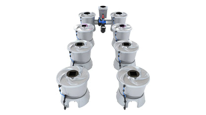 ALIEN Hydroponics V-SYSTEM 8 Pot 2 Row Kit - Midwest Grow LLC