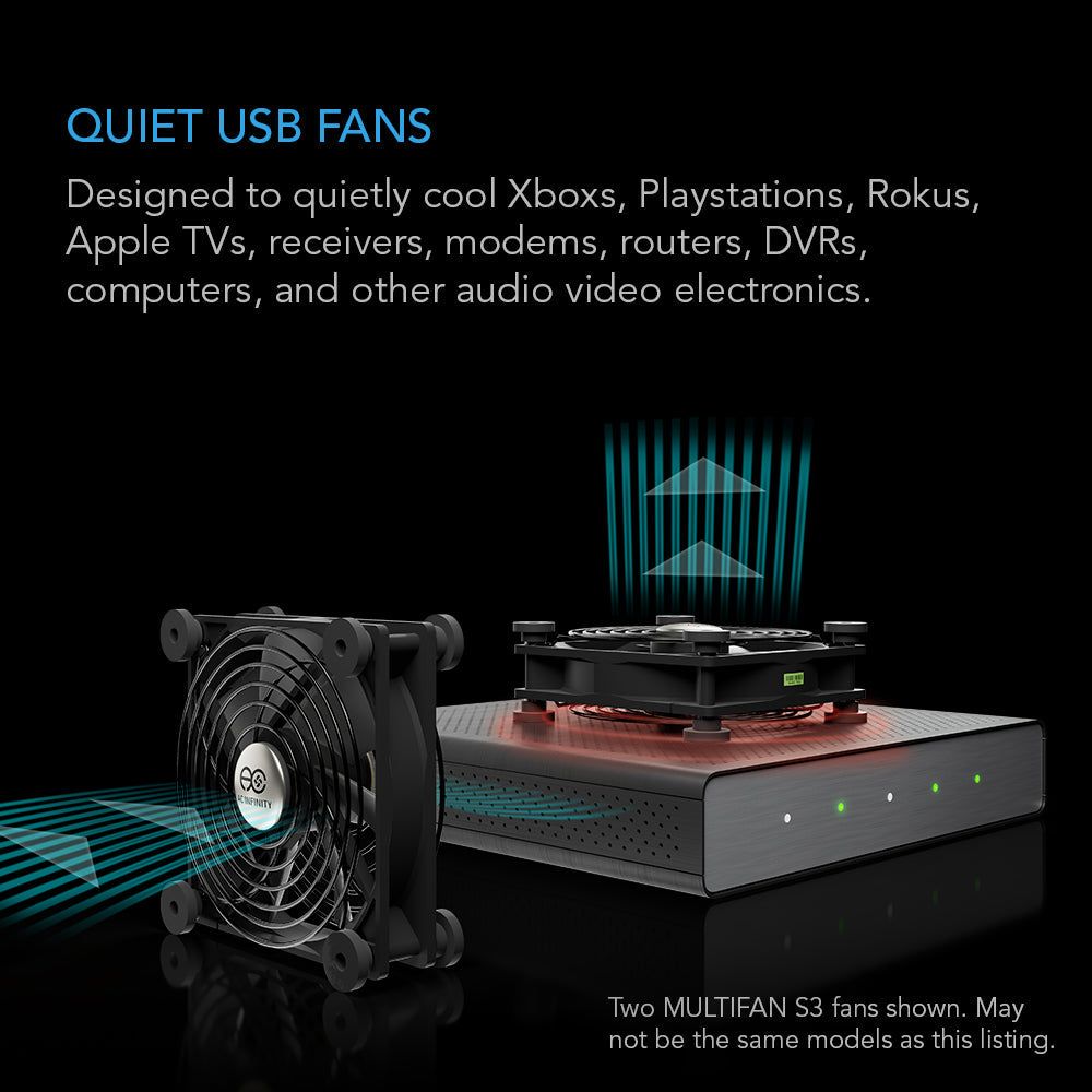 AC Infinity MULTIFAN Mini, Quiet USB Cooling Fan, 40mm - Midwest Grow LLC