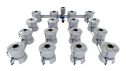 ALIEN Hydroponics V-SYSTEM 16 Pot 4 Row Kit