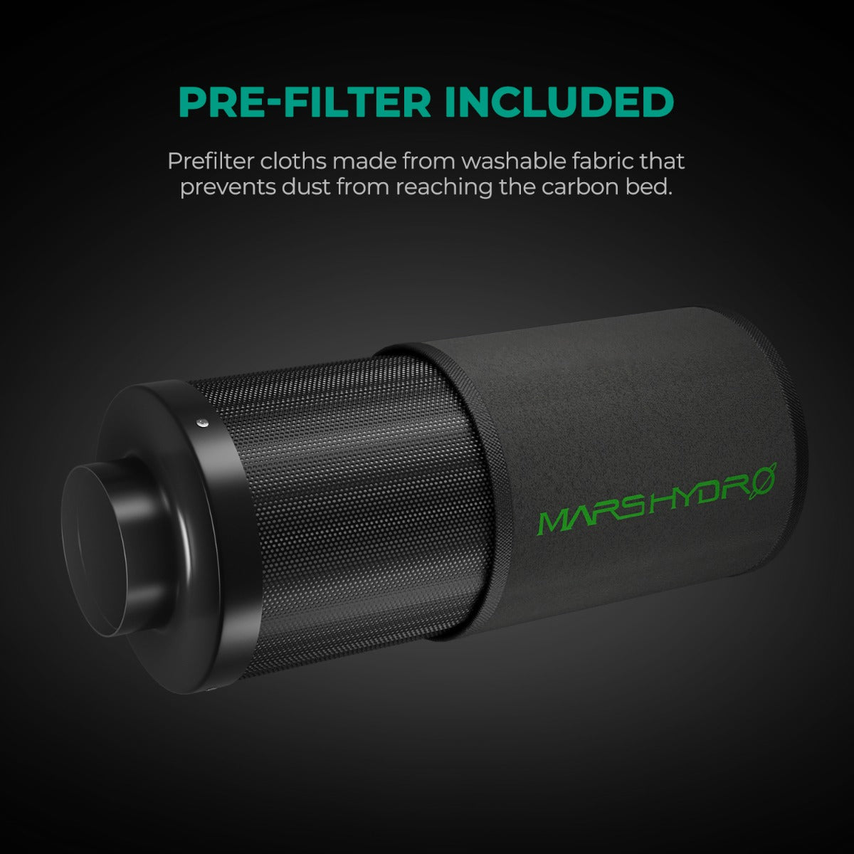 Mars Hydro 4" Inline Air Carbon Filter - Midwest Grow LLC