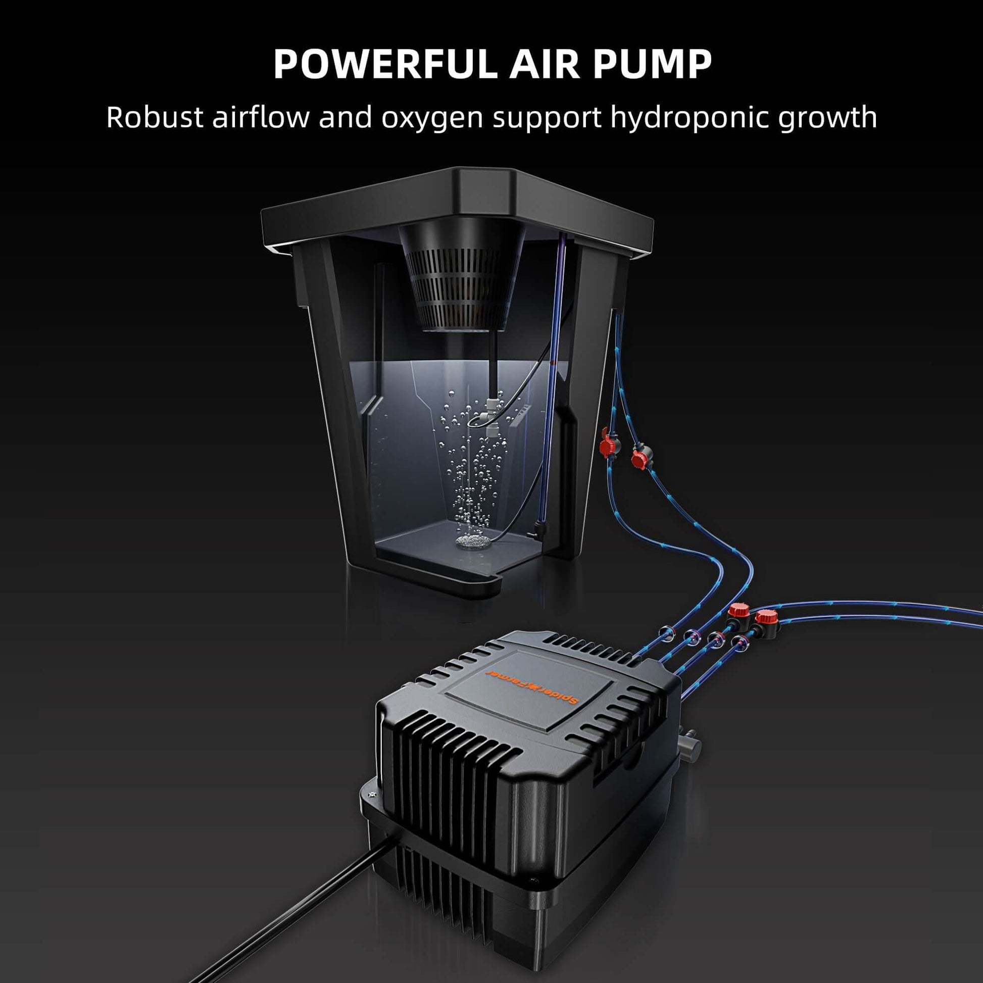 Spider Farmer Deep Water Culture Hydroponics Grow System with Top Drip Kit - 4 Bucket Kit - Midwest Grow LLC