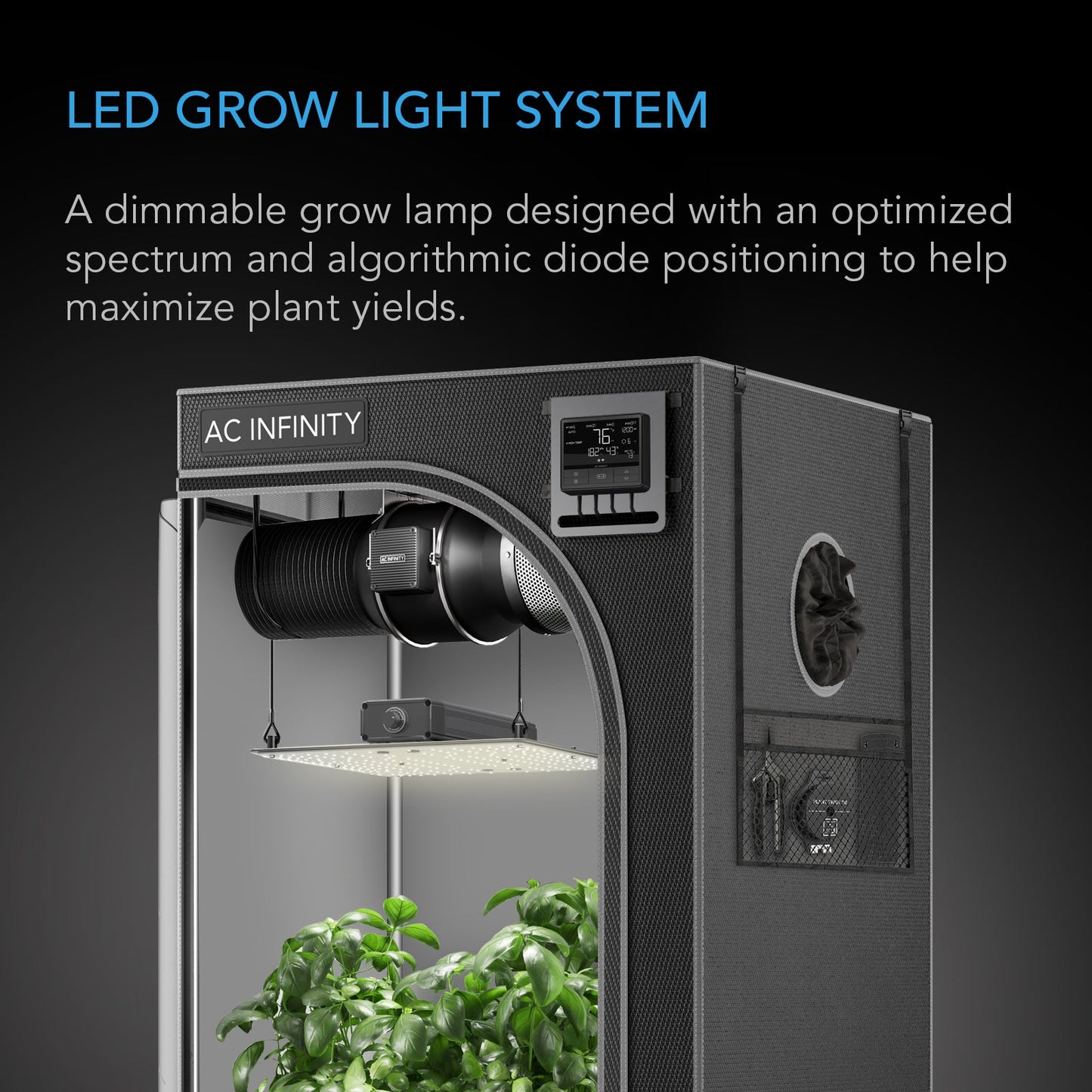 AC Infinity IONBOARD S33, Full Spectrum LED Grow Light 240W, Samsung LM301B, 3x3 Ft. Coverage - Midwest Grow LLC