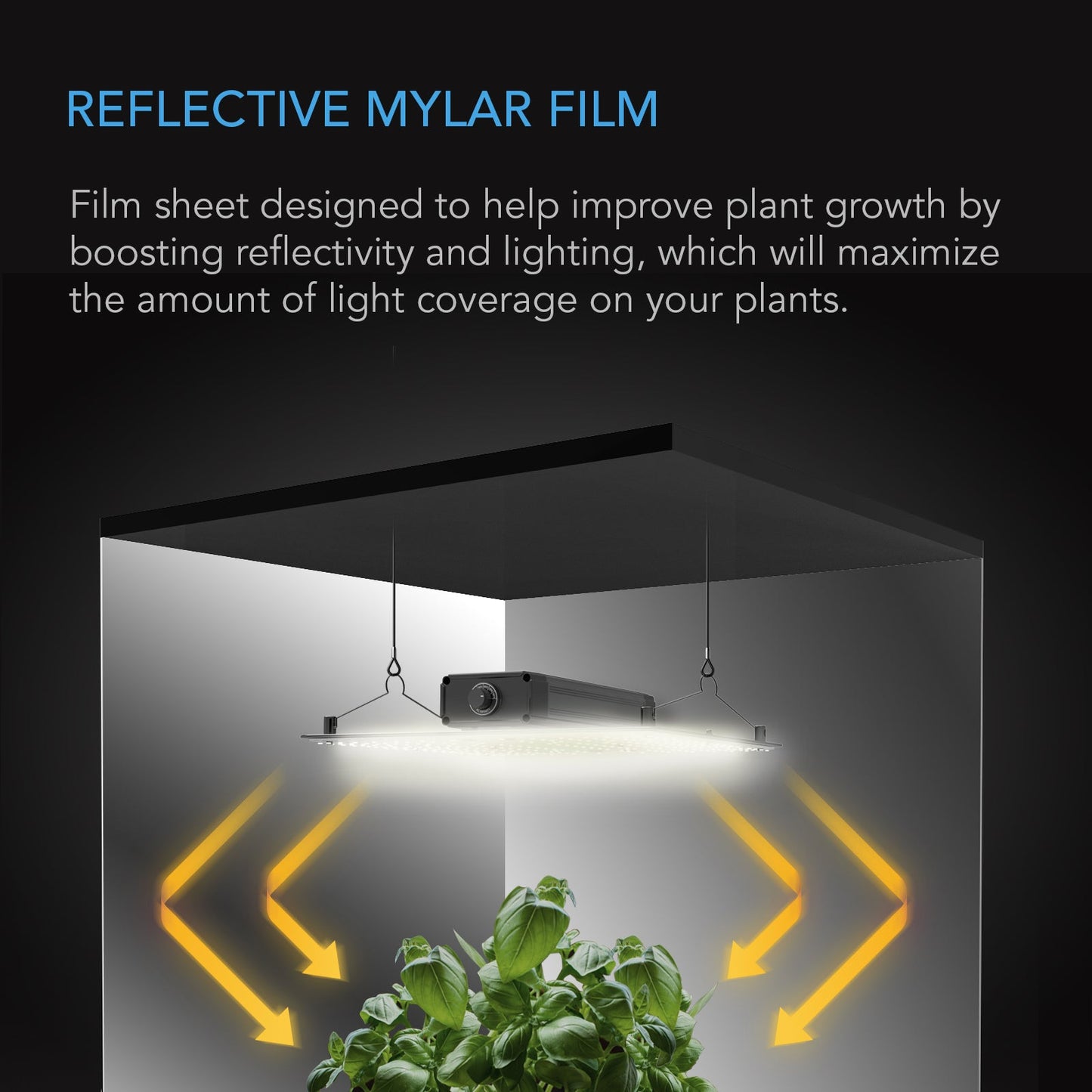 AC Infinity Mylar Film Roll, PET Reflective Foil Sheet, 4 x 100 ft. - Midwest Grow LLC