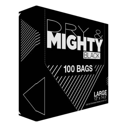 Dry & Mighty Black Bags Large 100 Pack - Midwest Grow LLC