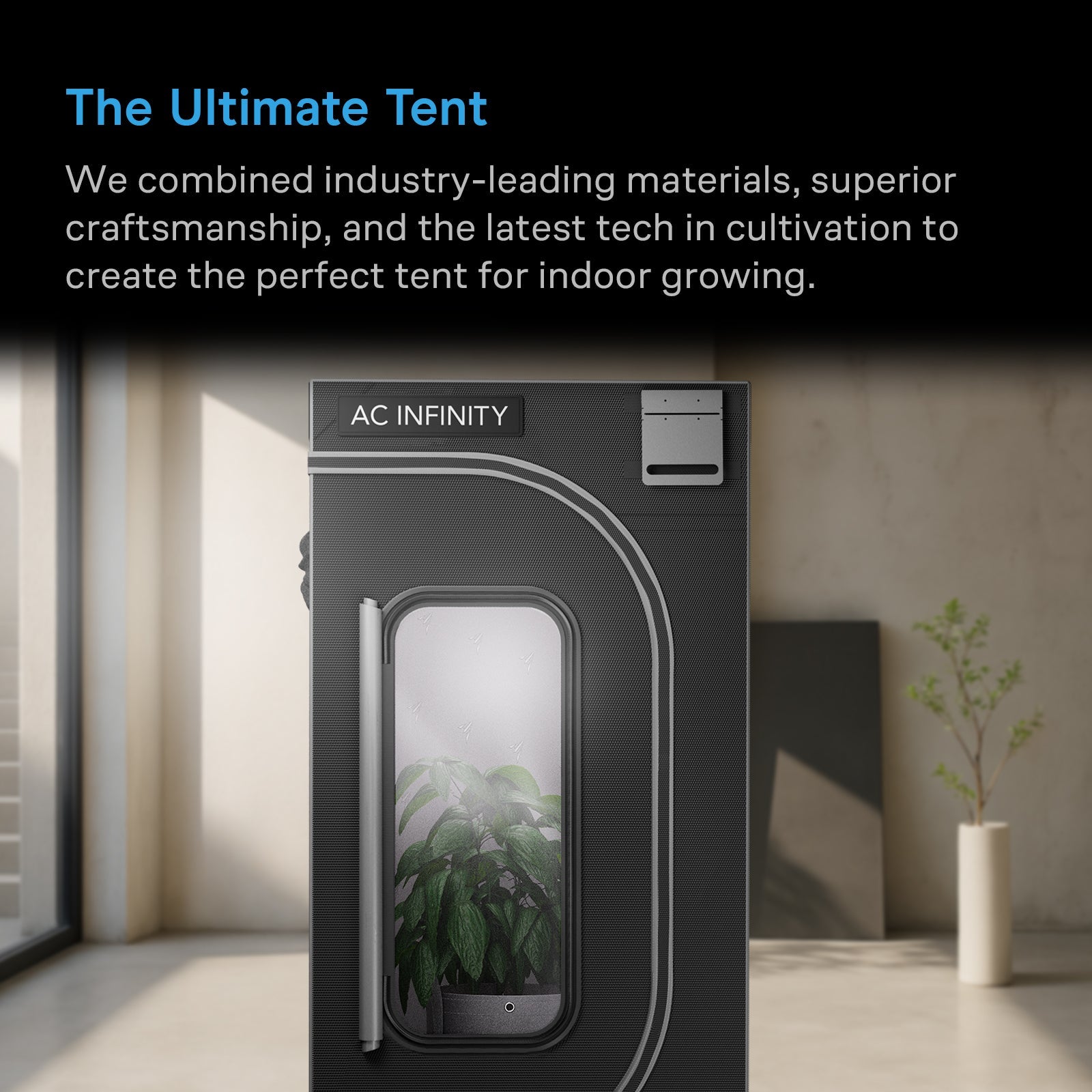 AC Infinity CLOUDLAB 894, Advance Grow Tent 8x4, 2000D Diamond Mylar Canvas, 96" x 48" x 80" - Midwest Grow LLC
