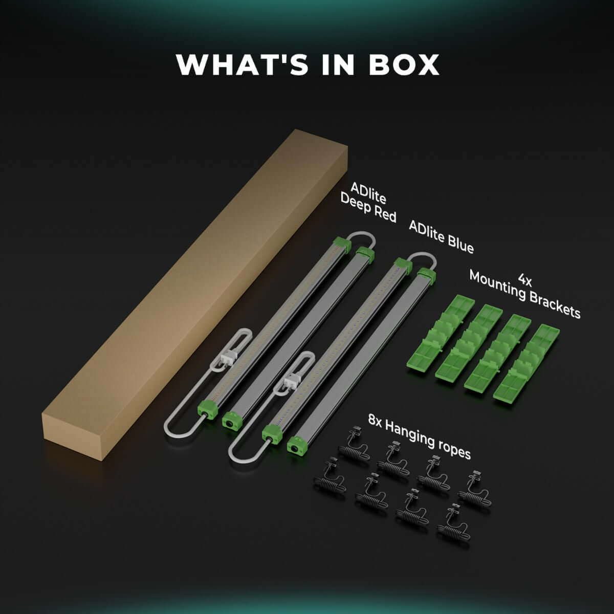 Mars Hydro ADlite Deep Red 27W + Blue 27W Supplemental LED Grow Light Bars Combo - Set of 2 - Midwest Grow LLC