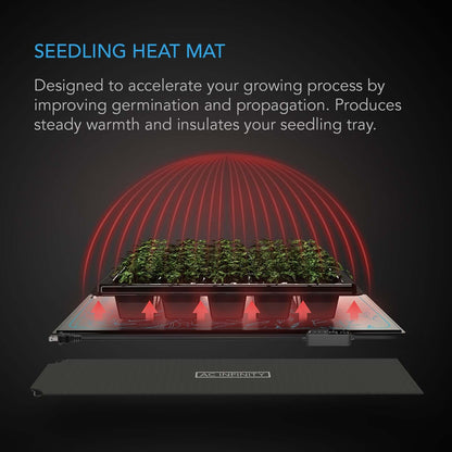 AC Infinity SUNCORE H3, Seedling Heat Mat with Heat Controller, IP-67 Waterproof, 10" x 20.75" - Midwest Grow LLC