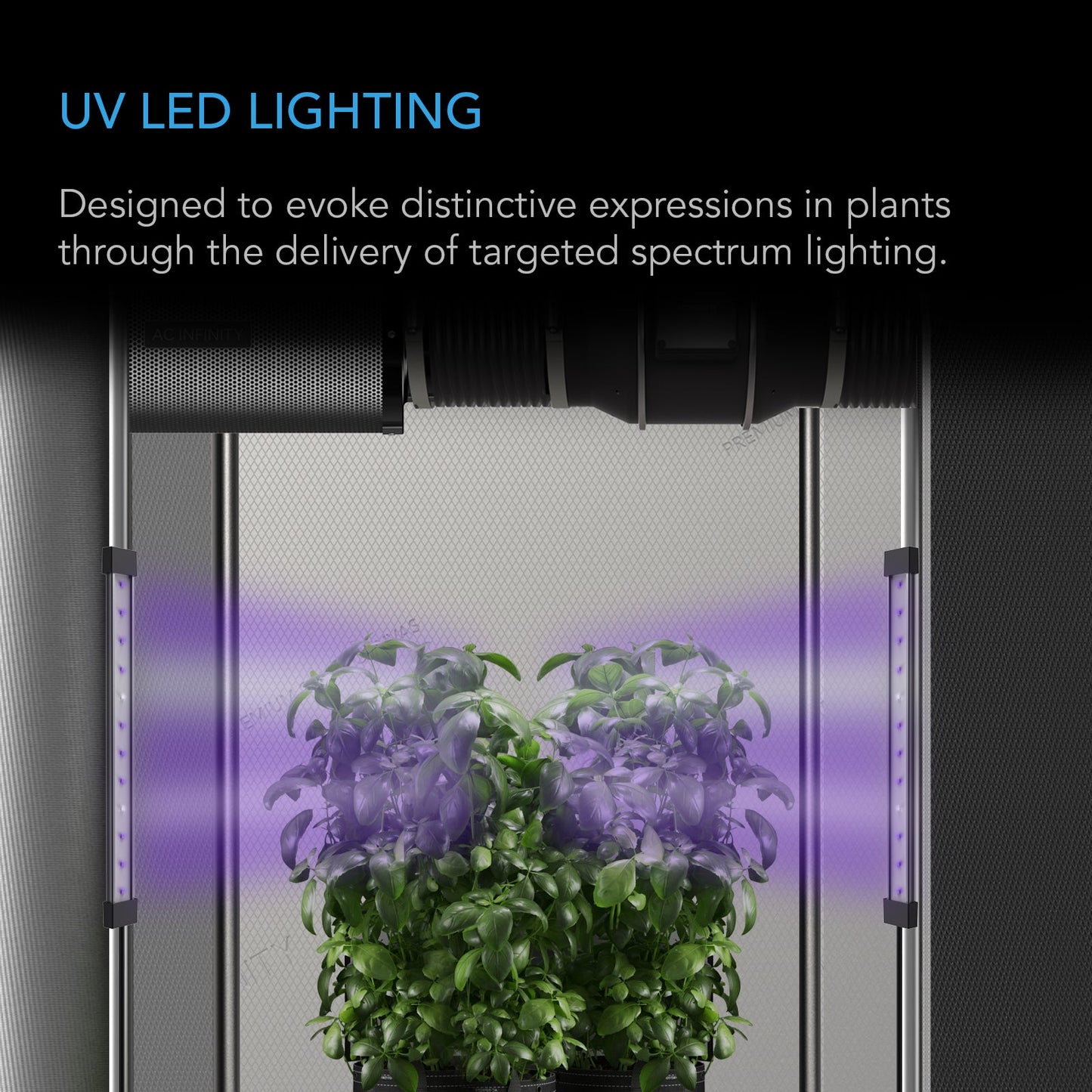 AC Infinity IONBEAM U2, Targeted Spectrum UV LED Grow Light Bars, 2-Bar Kit, 11-Inch - Midwest Grow LLC