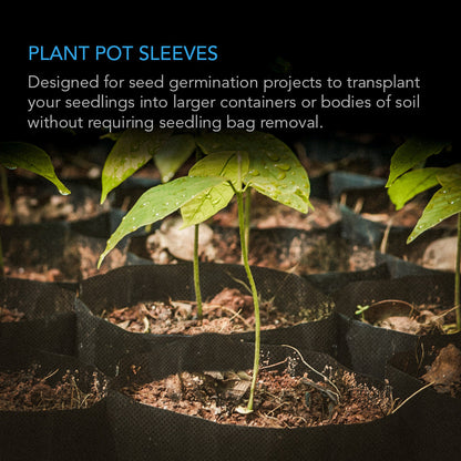 AC Infinity Nursery Bags 1 Gallon, Non-Woven Fabric Growing Pouches, 50-Pack - Midwest Grow LLC