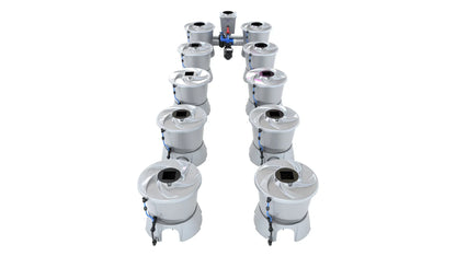 ALIEN Hydroponics V-SYSTEM 10 Pot 2 Row Kit - Midwest Grow LLC