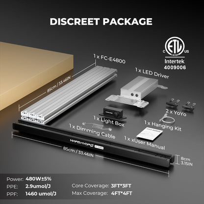 Mars Hydro FC-E4800 480W Bridgelux LED Grow Light - Midwest Grow LLC