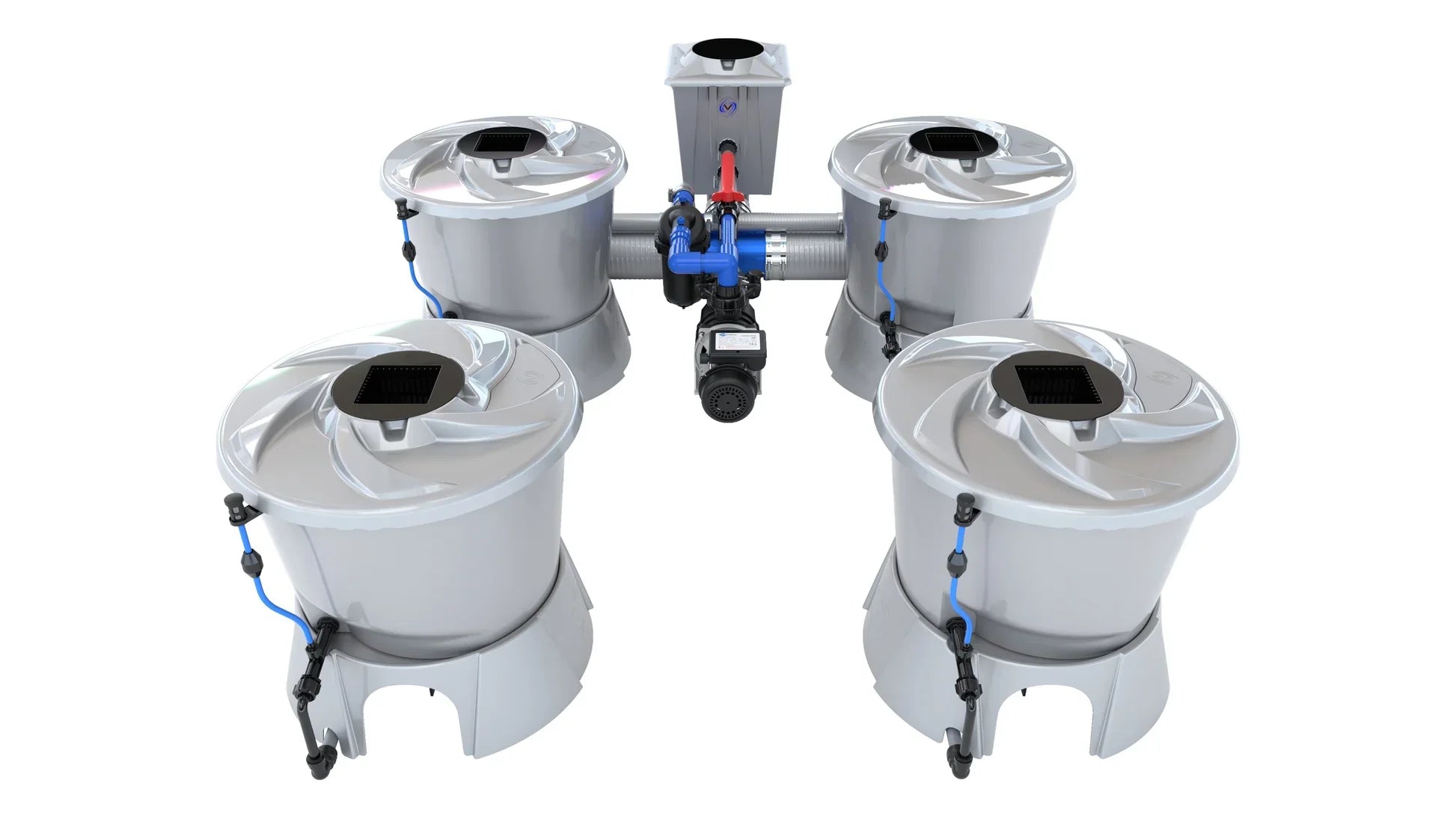 ALIEN Hydroponics V-SYSTEM 4 Pot 2 Row Kit - Midwest Grow LLC