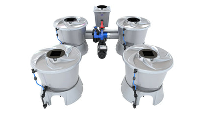 ALIEN Hydroponics V-SYSTEM 4 Pot 2 Row Kit - Midwest Grow LLC