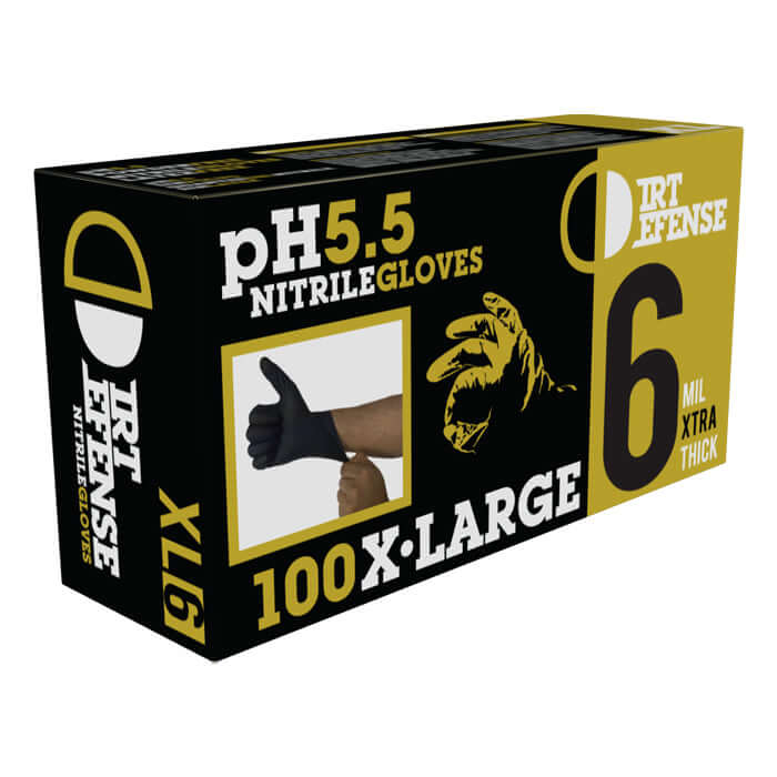 Dirt Defense 6mil Nitrile Gloves XL 100 Pack - Midwest Grow LLC