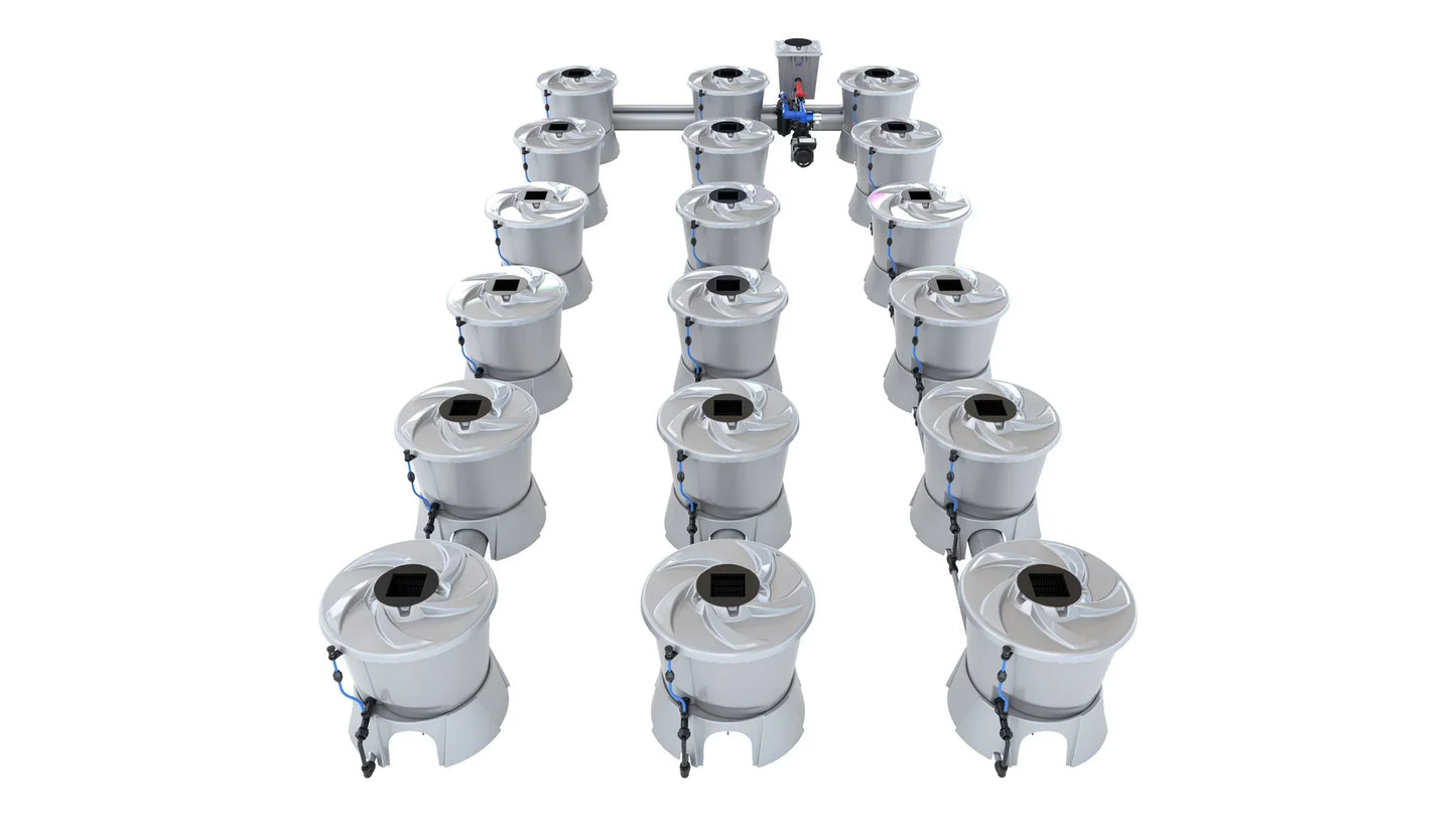 ALIEN Hydroponics V-SYSTEM 18 Pot 3 Row Kit
