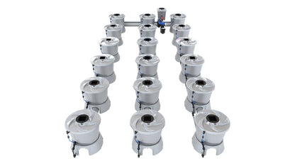 ALIEN Hydroponics V-SYSTEM 18 Pot 3 Row Kit