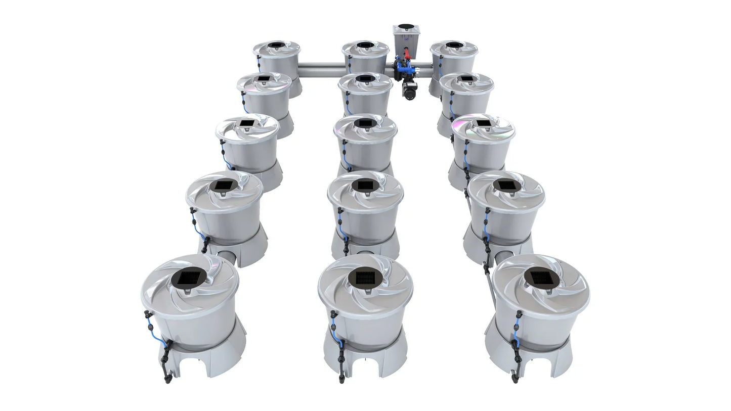 ALIEN Hydroponics V-SYSTEM 15 Pot 3 Row Kit