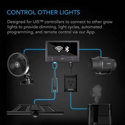 AC Infinity UIS Lighting Adapter Type-D, for LED Grow Lights with Dimmer Control Wire Drivers - Midwest Grow LLC