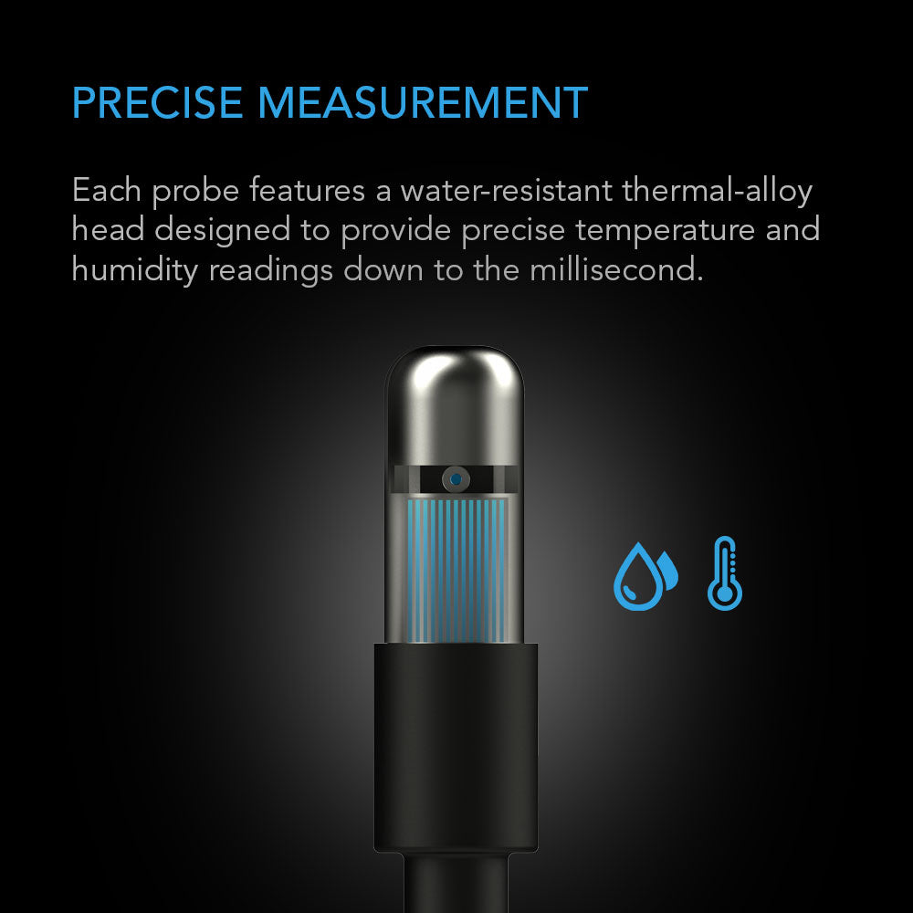 AC Infinity Controller Sensor Probe, 1" Corded Climate Detector - Midwest Grow LLC