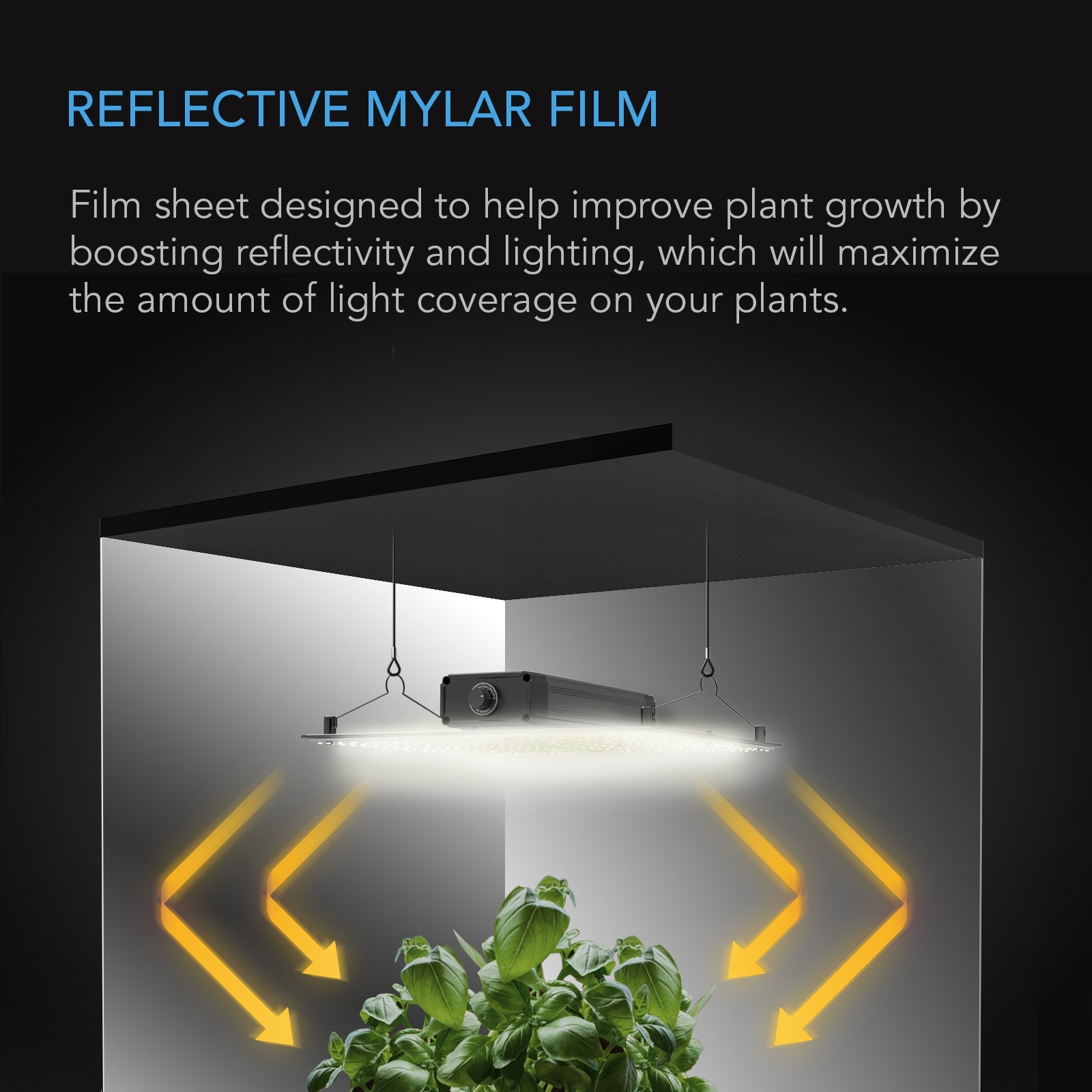 AC Infinity Mylar Film Roll, PET Reflective Foil Sheet, 4 x 25 ft - Midwest Grow LLC