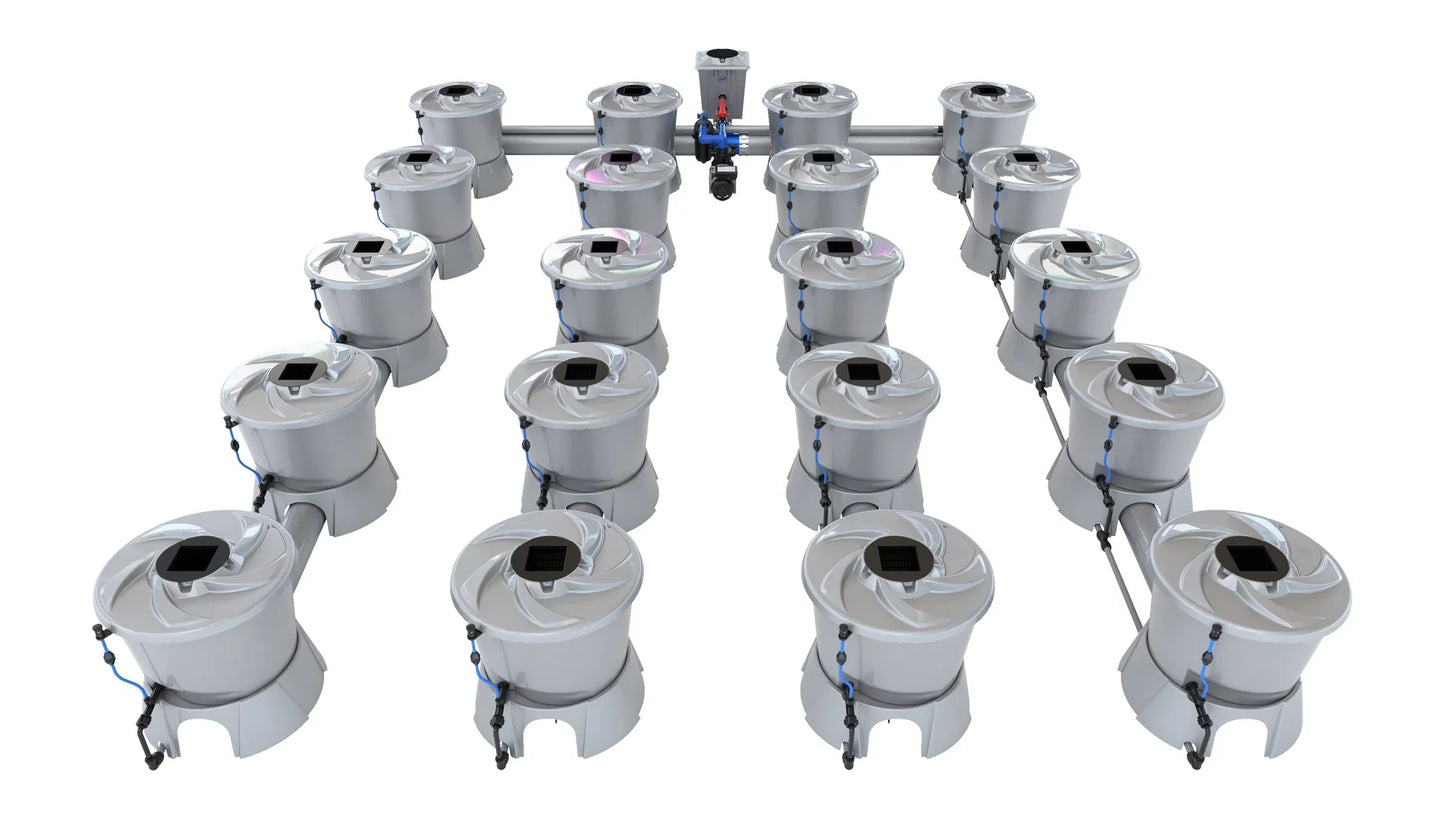 ALIEN Hydroponics V-SYSTEM 20 Pot 4 Row Kit
