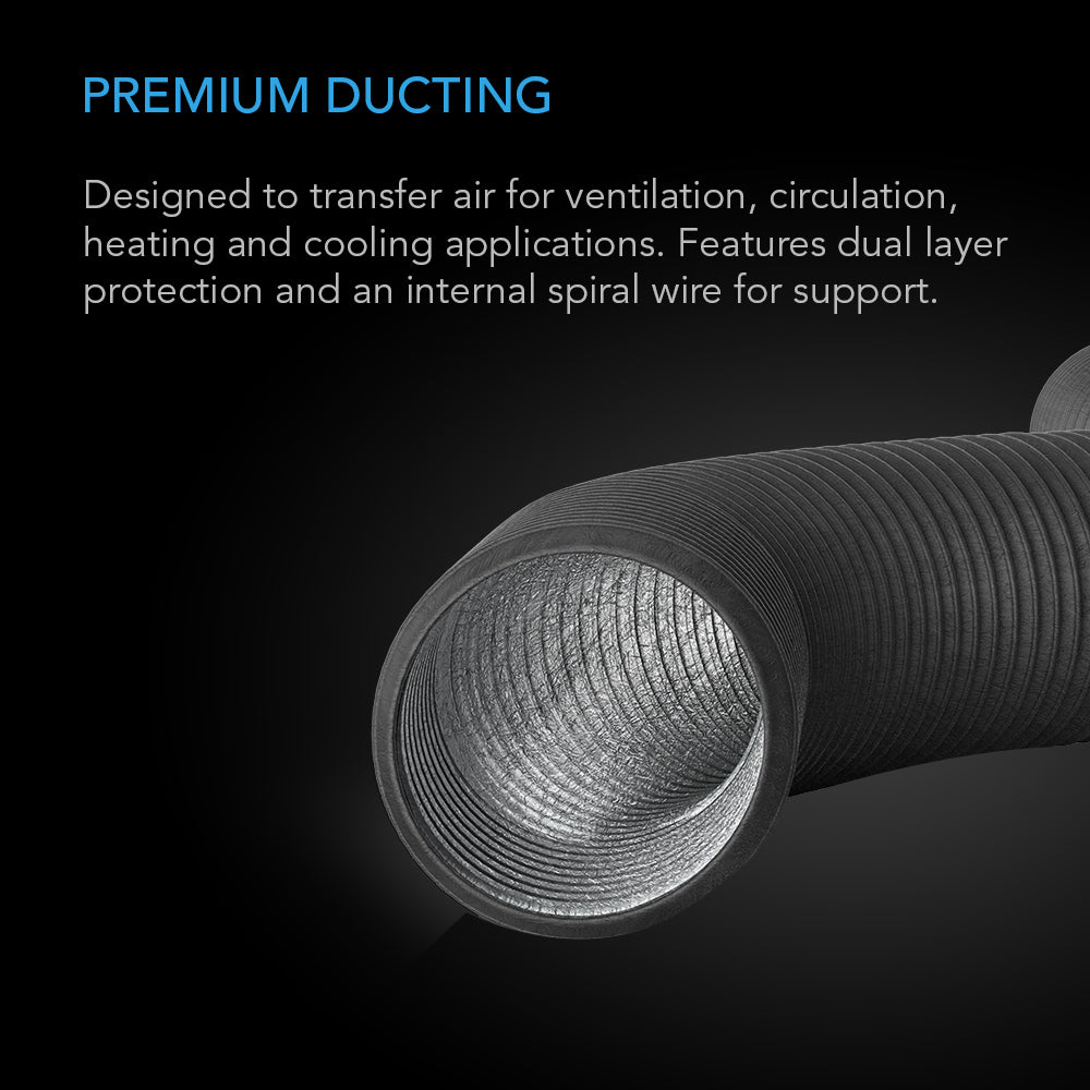 AC Infinity Flexible Four-Layer Ducting, 25-FT Long, 12-Inch - Midwest Grow LLC