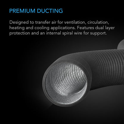 AC Infinity Flexible Four-Layer Ducting, 25-FT Long, 12-Inch - Midwest Grow LLC