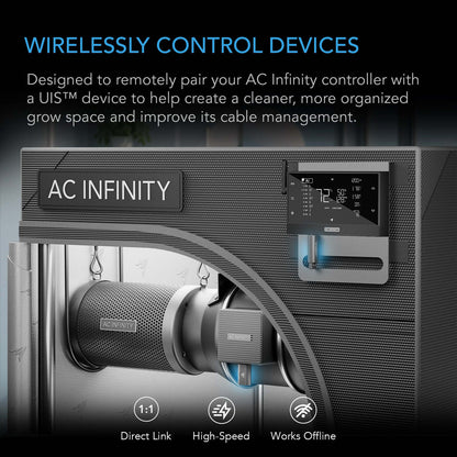 AC Infinity UIS 1-to-1 Transmitter & Receiver, Wirelessly Connects UIS Devices and Controllers, 2-Pack - Midwest Grow LLC