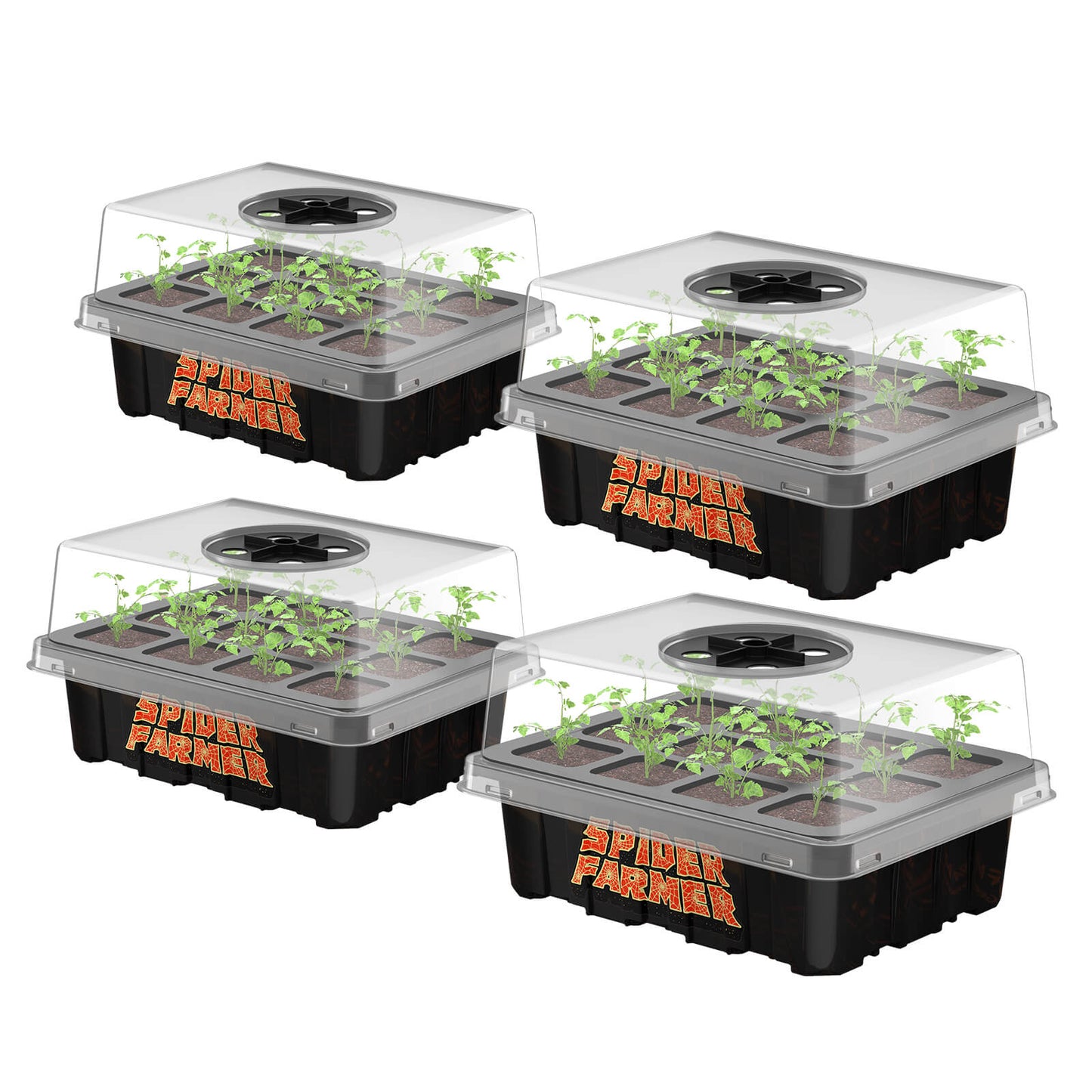Spider Farmer Seed Starting Trays 4 Pack - Midwest Grow LLC