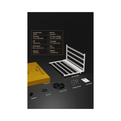 Medic Grow Smart 8 760W Full Spectrum LED Grow Light - Midwest Grow LLC