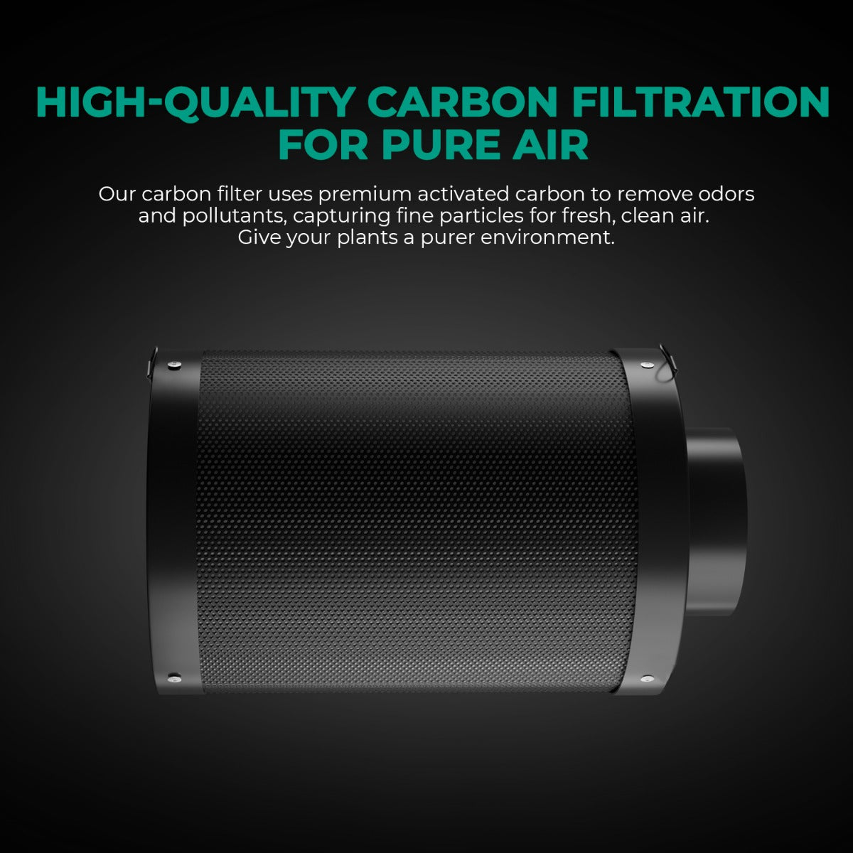 Mars Hydro 4" Inline Air Carbon Filter - Midwest Grow LLC