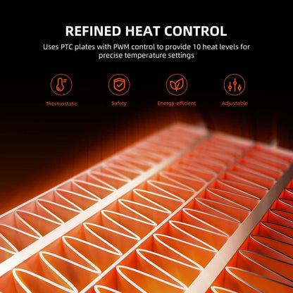 Spider Farmer Grow Tent Heater with Smart Temperature Control, Auto Settings, and 24H Timer - Midwest Grow LLC