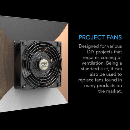 AC Infinity AXIAL LS1238, Muffin 120V AC Cooling Fan, 120mm x 120mm x 38mm, Low Speed - Midwest Grow LLC